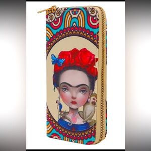 Animated Frida Kahlo Art Inspo wallet